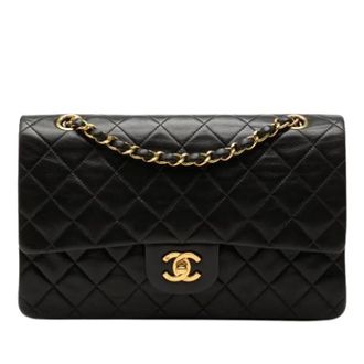 Chanel Pre-owned Classic Double Flap Shoulder Bag - Dames - Pre-owned - Zwart - Maat: ONE Size Leer