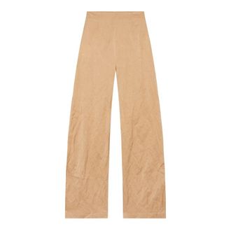 Cortana Straight Trousers, female, Yellow, XS, High-Waisted Peach Trousers