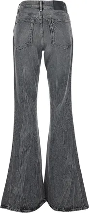 Acne Studios Womens Jeans Bootcut Grey Organic Cotton