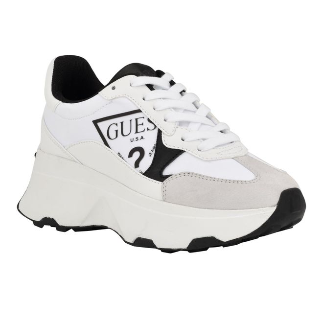 Guess Damen Calebb Sneaker – Klobige Plattform-Sneaker Mit GUESS-Logo, Gemischtes Material