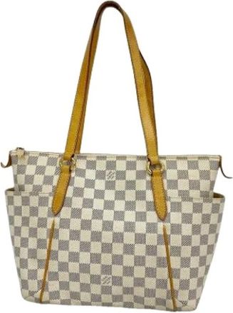 Louis Vuitton Pre-owned Vintage Canvas Tote Bag - Dames - Pre-owned - Wit - Maat: ONE Size