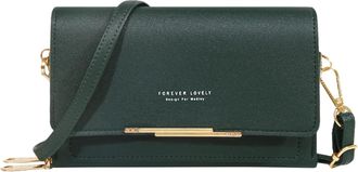 Generic Women Casual Crossbody Bag Adjustable Strap Shoulder Bag With Visual Mobile Phone Window Purse Mobile Phone Bag Leather Shoulder Bag for Women (B, One