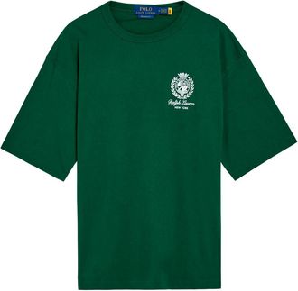 Polo Ralph Lauren Printed Crest Cotton T-shirt - Green - XL
