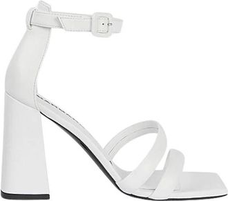 Barbara Bui Witte Nappa Leren Sandalen - Dames - Sandalen met hakken - Wit - 35 EU - Leer - Schoenen