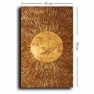 Asir Group LLC Decoraci&oacute;n De Pared Con Impresi&oacute;n En Lienzo Painting Gold
