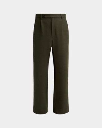 Jil Sander Men & apos;s Brushed Wool Straight-Leg Pants