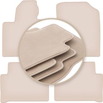 OEM Alfombrillas Premium Beige Para: Kia Sorento Iv Xl H&iacute;brido Suv 2020