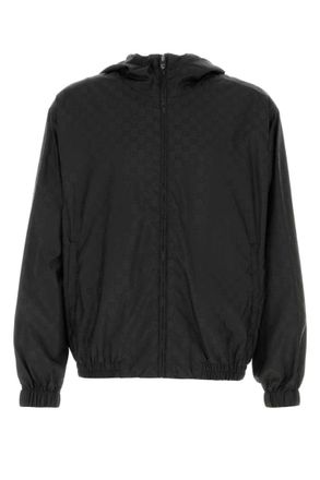 Gucci Black GG Nylon Jacquard Jacket
