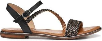 Geox Schoenen, Dames, Zwart, 36 EU, Leer, D Sozy Plus Sandaal