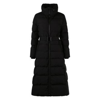 Moorer Long Down Jacket with Belt - female - Moorer - Down Coats - Black - 2XL - Coats