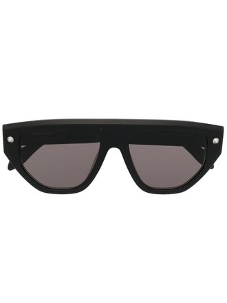 Alexander McQueen Eyewear Spike Studs geometric-frame sunglasses - Zwart