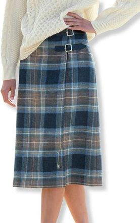 Celtic & Co. British Midi Celt Kilt in Blue Ink Tartan at Nordstrom, Size 10