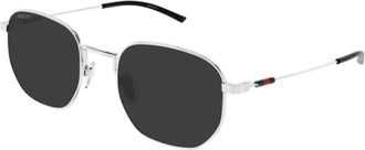 Gucci Sunglasses, unisex, Gray, Size: 52 MM Round Frame Sunglasses