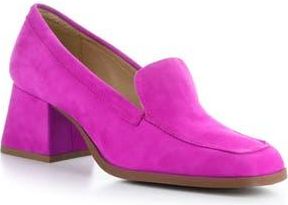 Bos. & Co. Amari Loafer Pump in Fuxia Kid Suede at Nordstrom Rack, Size 7-7.5Us / 38Eu