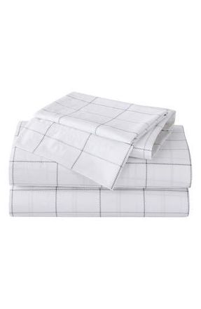 Eddie Bauer Sea Planes 200 Thread Count 100% Cotton Percale Sheet Set in Grey at Nordstrom Rack, Size Queen