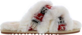 Lamofootwear Womens Eden Sheepskin Slide Slipper In Cream