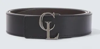 Christian Louboutin Cintur&oacute;n reversible CL de piel