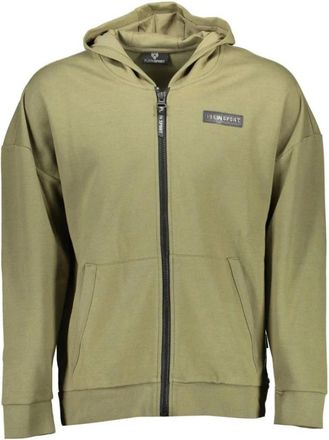 Plein Sport Luxueuze Katoenen Sweater - Dames - Sportshirts - Groen - L - Katoen - Fitness