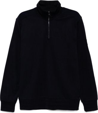 BOSS half-zip sweatshirt - men - Cotton - L - Blue