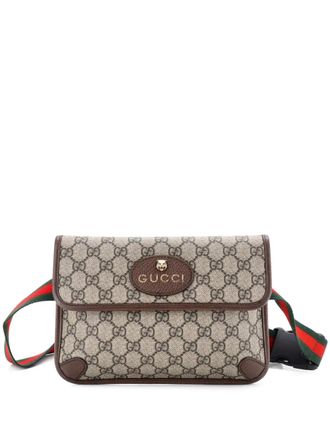 Gucci Neo Vintage Flap GG Coated Canvas belt bag - women - Fabric - One Size - Brown