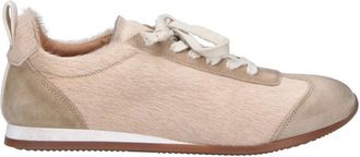Uma Wang Beige Pony Hair Suede Low-Top Sneakers