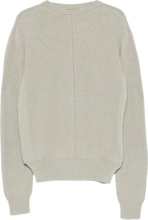 Rick Owens Perla Sweater - Heren - Ronde hals truien - Beige - L - Wol - Truien & Vesten
