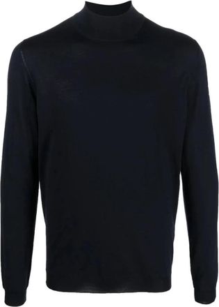 Goes Botanical Midnight Blue Merino Wool Sweater - Heren - Coltruien - Blauw - 3XL - Wol - Truien & Vesten