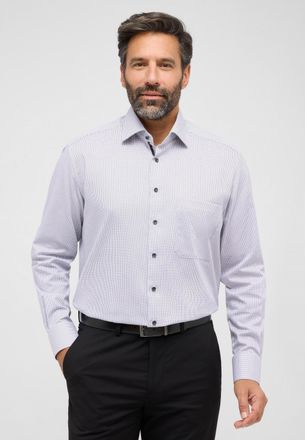 Eterna Langarmhemd ETERNA COMFORT FIT, Herren, Gr. 45, Normalgr&ouml;ssen, grau, Twill, 100% Baumwolle, normal, Manschette, Hemden Langarmhemd, NON IRON (b&uuml;gelfre