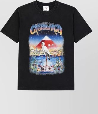 Casablanca oversized egypt print t-shirt