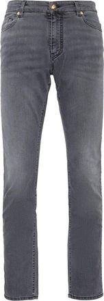 Billionaire Boys Club Straight Cut Double B Jeans - Heren - Slim Fit Jeans - Grijs - W28 - Denim - Jeans