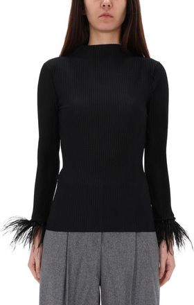 HUGO BOSS Ephedera Top With Removable Feathers