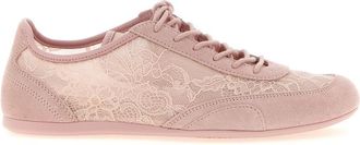 Jimmy Choo London Pink Lace Up Sneakers