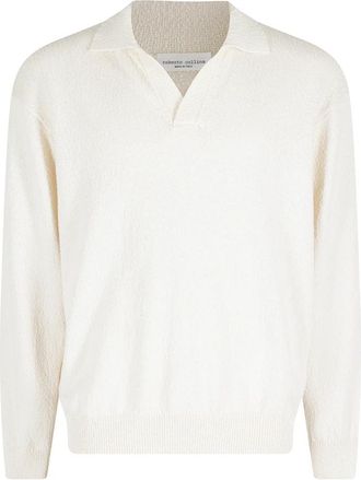 Roberto Collina Polo ML Comfy Fit - Heren - Polos - Beige - M - Tops