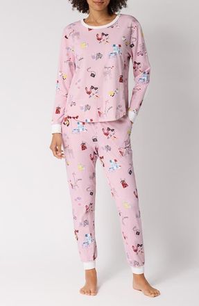 Bedhead Pajamas Stretch Organic Cotton Pajamas in Jadore Paris at Nordstrom, Size X-Large