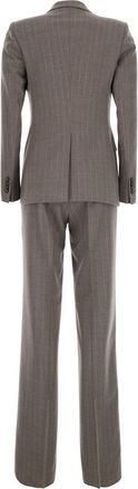 Tagliatore Womens Suit Paris Beige Wool Trouser Suits