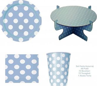 Trade Shop Trade Shop - Kit 72 Servilletas De Papel 72 Gafas 48 Placas 1 Pastel De Fiesta Levantado