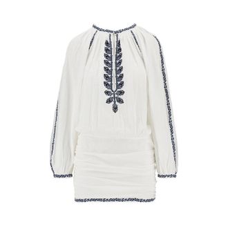 Isabel Marant Ludy embroidered organic cotton mini dress Woman 36