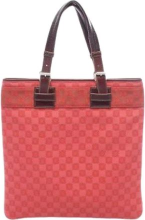 Loewe Pre-owned Tote Bag - Dames - Vintage Shopper - Rood - ONE Size - Leer - Vintage