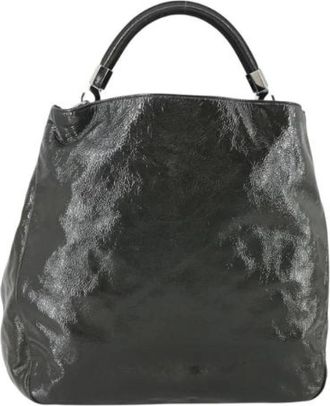 Saint Laurent Pre-owned Coated Canvas Handtas - Dames - Vintage Handtas - Groen - ONE Size - Vintage
