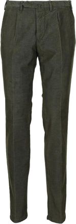 Santaniello Slim-fit broek - Heren - Slim Fit Broeken - Groen - L - Katoen - Broeken