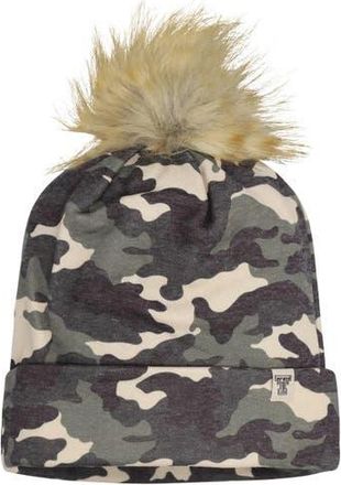 Top of the World Mens Top of the World Camo Texas Tech Red Raiders Operation Hat Trick Woven Cuffed Knit Hat with Pom at Nordstrom
