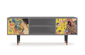 StoryZ Mueble de TV amarillo 2 puertas L 170 cm