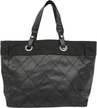 Chanel Pre-owned Tote Bags, female, Black, Size: ONE SIZE Pre-owned Vintage Tote Bag