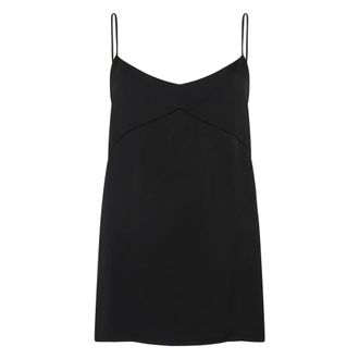Fabiana Filippi Sleeveless Tops, female, Black, Size: 2XS V-Neck Camisole