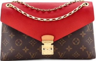 Louis Vuitton Pallas Chain Monogram Canvas and Calfskin shoulder bag - women - Fabric - One Size - Brown