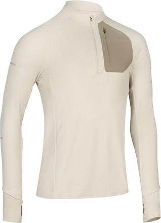 KIPRUN Run 900 1/2 Zip Warm Longsleeve Tshirt Longsleeve f&uuml;r Herren | beige