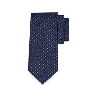 Ferragamo Accessoires, Heren, Blauw, ONE Size, Gancini Jacquard Das