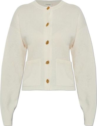 By Malene Birger Cardigan Veronika - Dames - Vesten - Beige - S - Wol - Truien & Vesten