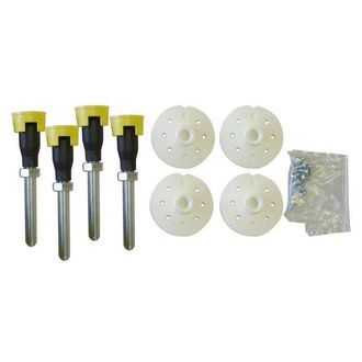 Xenz douchebakpoten universeel - 8-15cm verstelbaar - 4 stuks