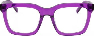 Retro Superfuture 58mm Square Optical Glasses in Purple at Nordstrom Rack